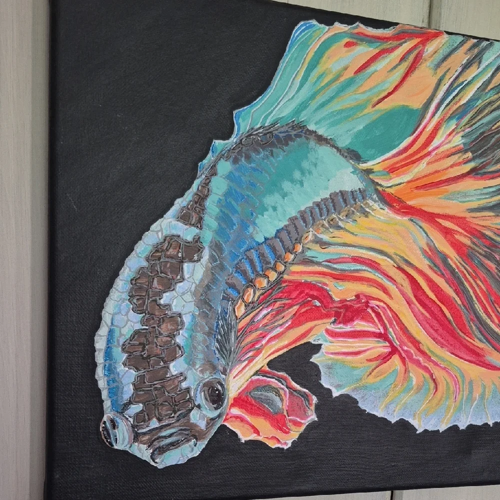 Fighting Fish Original Art